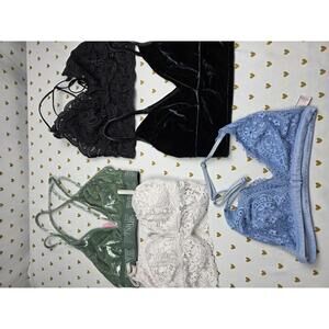 Victorias Secret Pink Lot of 5 SMALL Sexy Bralettes Bra Tops Tanks
